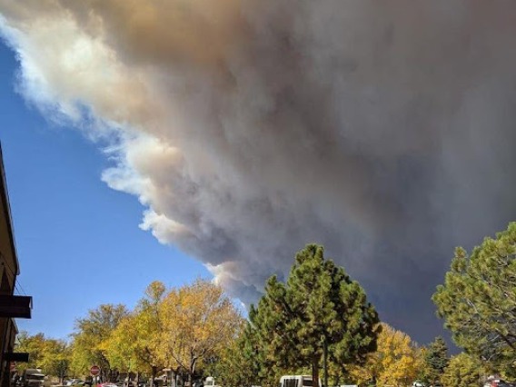 Fire clouds in Loveland, CO 
