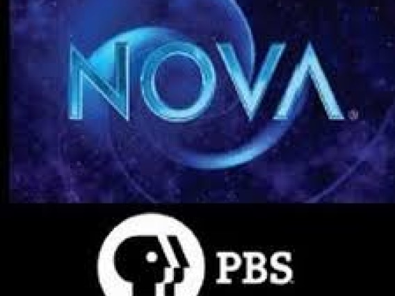 Logos for Public Broadcasting Service (PBS) and Nova.