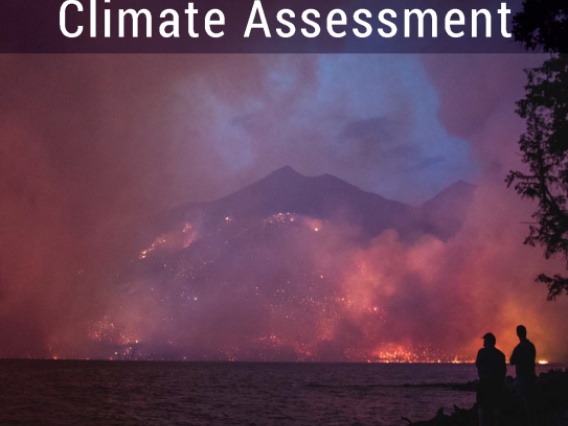 Cover image for the Fourth National Climate Assessment webinar: Volume II - Impacts, Risks, and Adaptation in the United States.