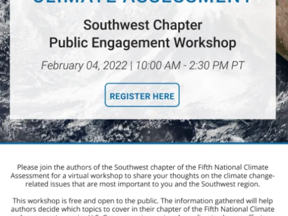 Flyer for NCA 5 Engagement Workshops.