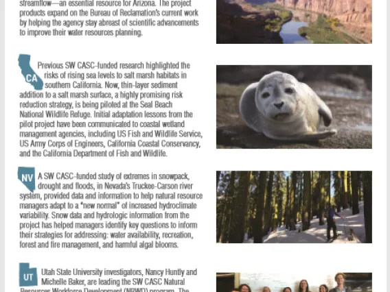2020 SW CASC Highlights and Impact screenshot