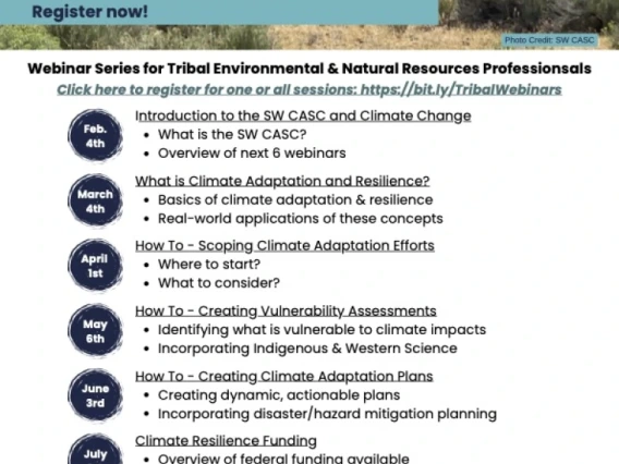 Tribal-Climate-Resilience-Webinar-Series Flyer