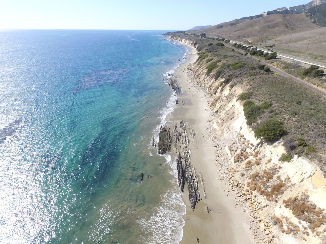 Photo of the coastline near Santa Barbara, California.