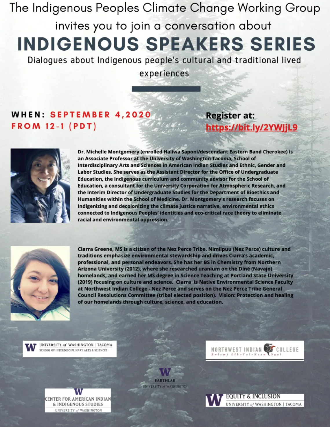 Flyer for IPCCWG event