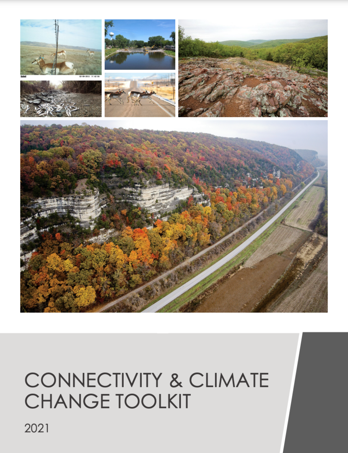Screenshot of cover for Connectivity & Climate Change Toolkit.