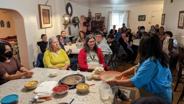 Learning how to make Pueblo empanadas
